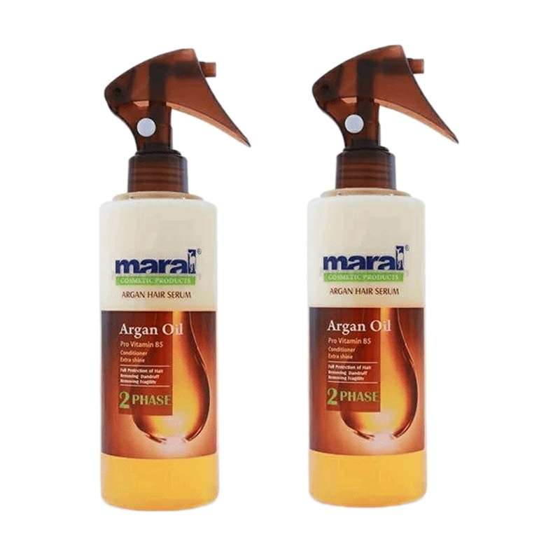 اسپری دو فاز مو مارال مدل روغن آرگان حجم 250  میلی لیتر مجموعه 2 عددی