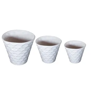 گلدان طرح پولکی  کد AS 60 مجموعه 3عددی