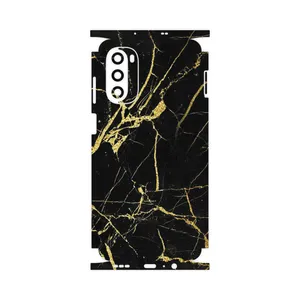 MAHOOT Graphite_Gold_Marble-FullSkin Cover Sticker for Motorola Moto G52