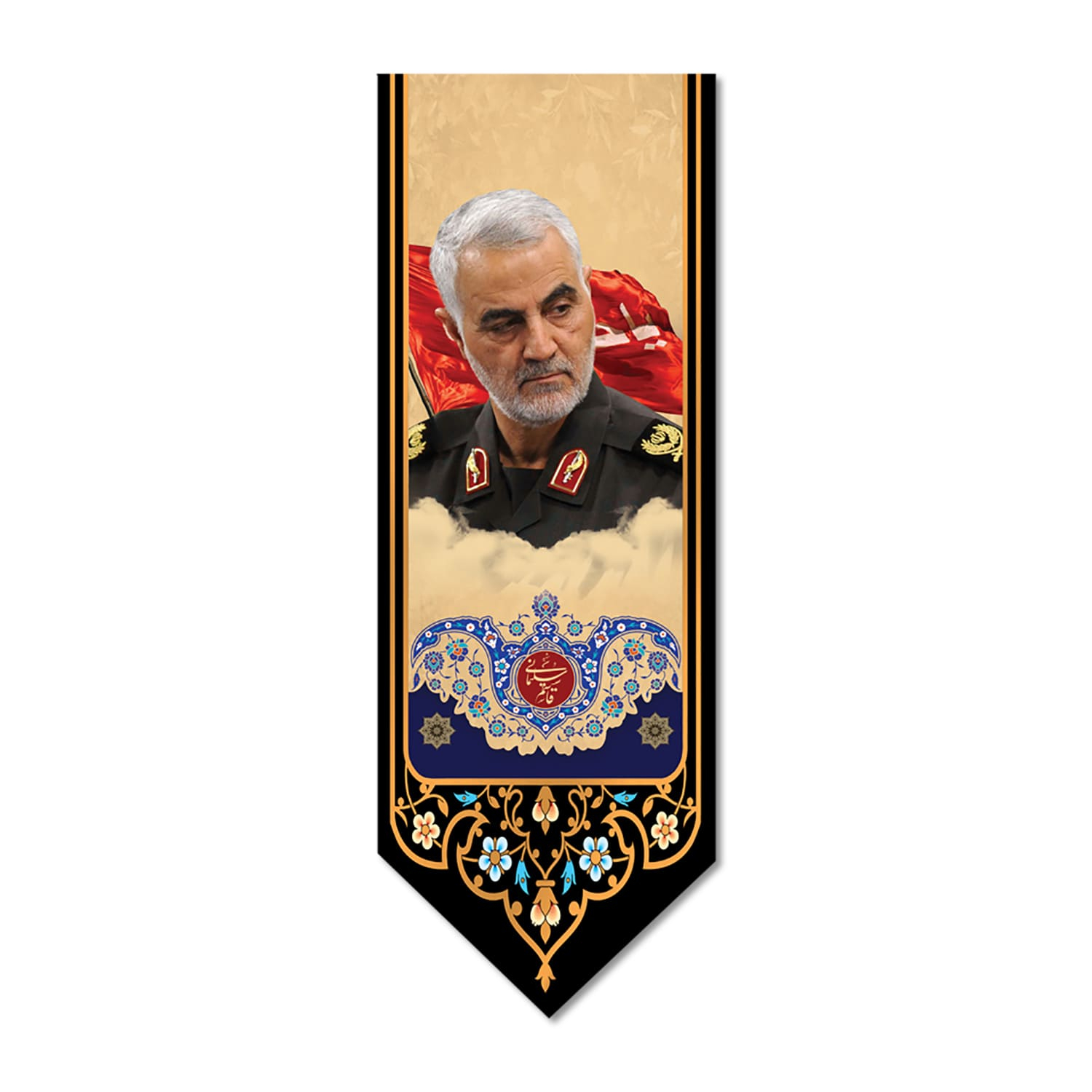 پرچم مدل کتیبه مخملی سردار سلیمانی کد 5000122-14050