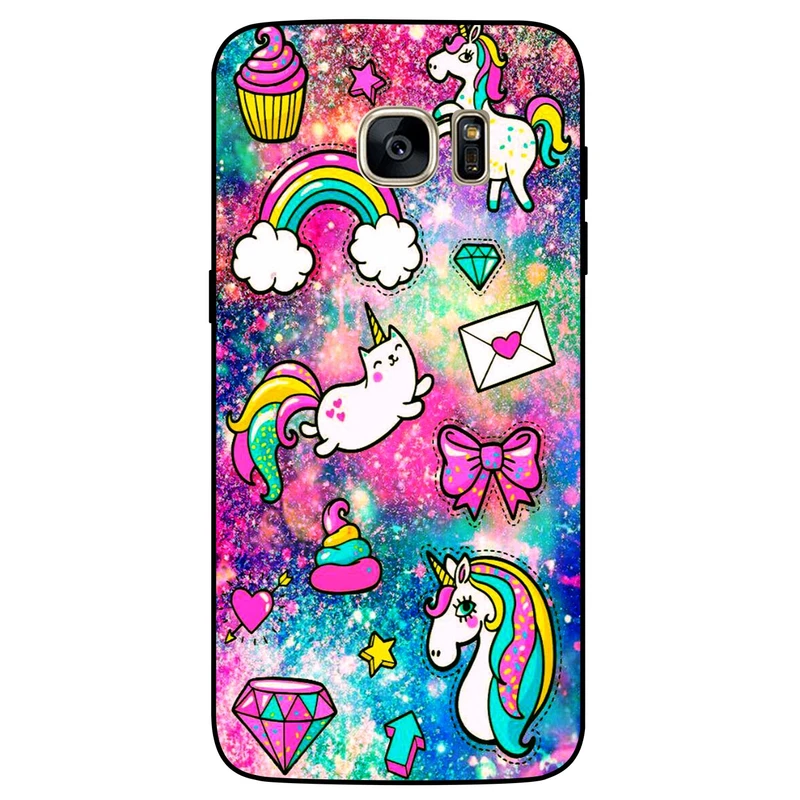 کاور مگافون طرح تک شاخ مدل 8155 مناسب برای گوشی موبایل سامسونگ Galaxy S6 Edge       