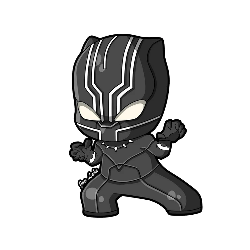 استیکر لپ تاپ و موبایل مدل سریال طرح پلنگ سیاه اونجرز مارول Black Panther Avengers Marvel کد 4743