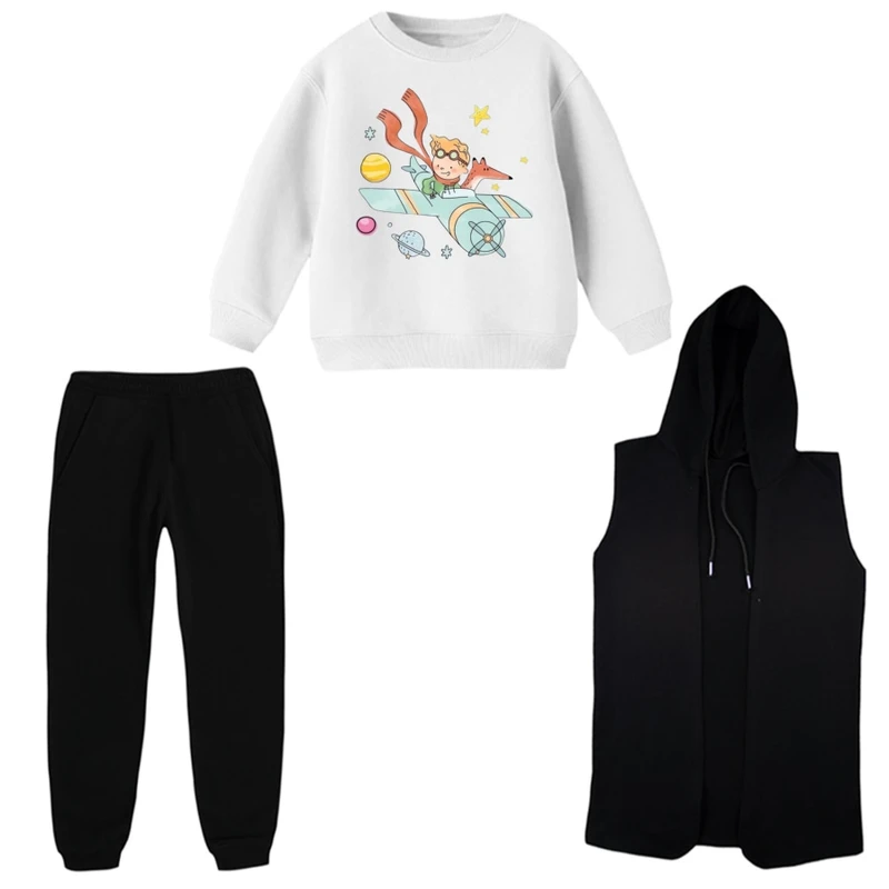 ست 3 تکه لباس راحتی بچگانه مدل شازده کوچولو  