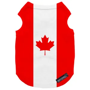 لباس سگ و گربه 27 طرح Canada Dog کد MH743 سایز L