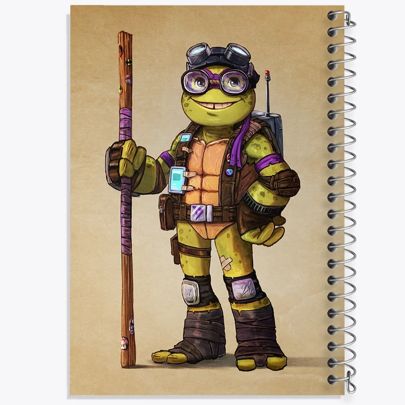 دفتر نت موسیقی 50 برگ خندالو مدل لاکپشت های نینجا کد F378