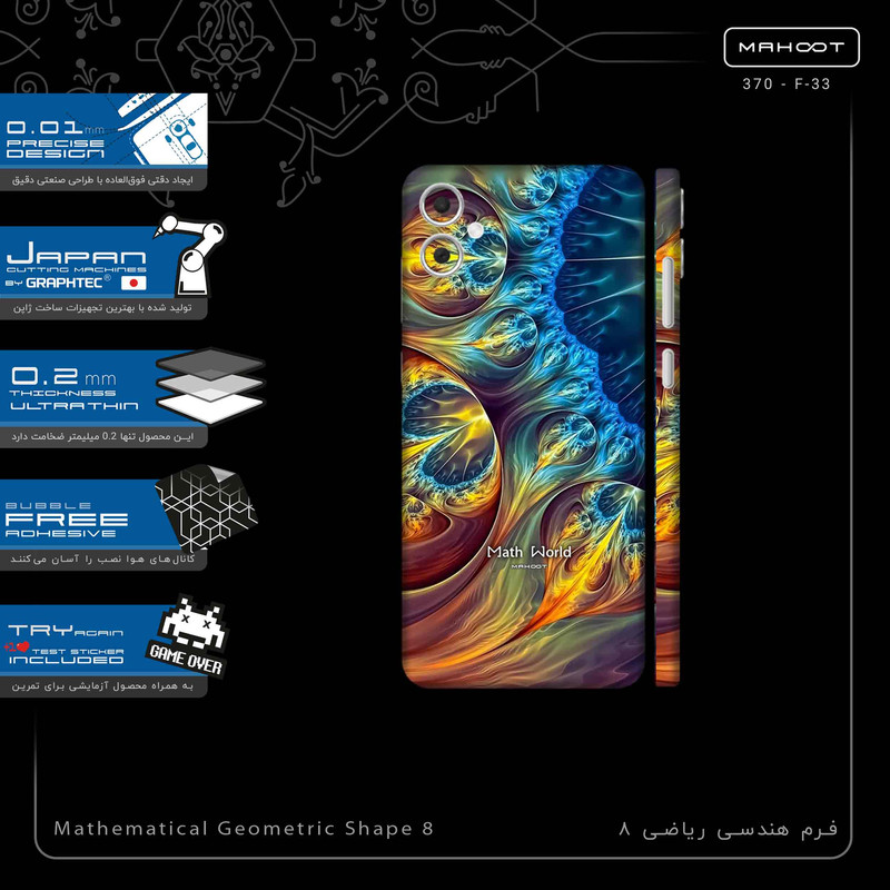 برچسب پوششی ماهوت مدل Mathematical Geometric Shape 8-FullSkin مناسب برای گوشی موبایل سامسونگ Galaxy A05