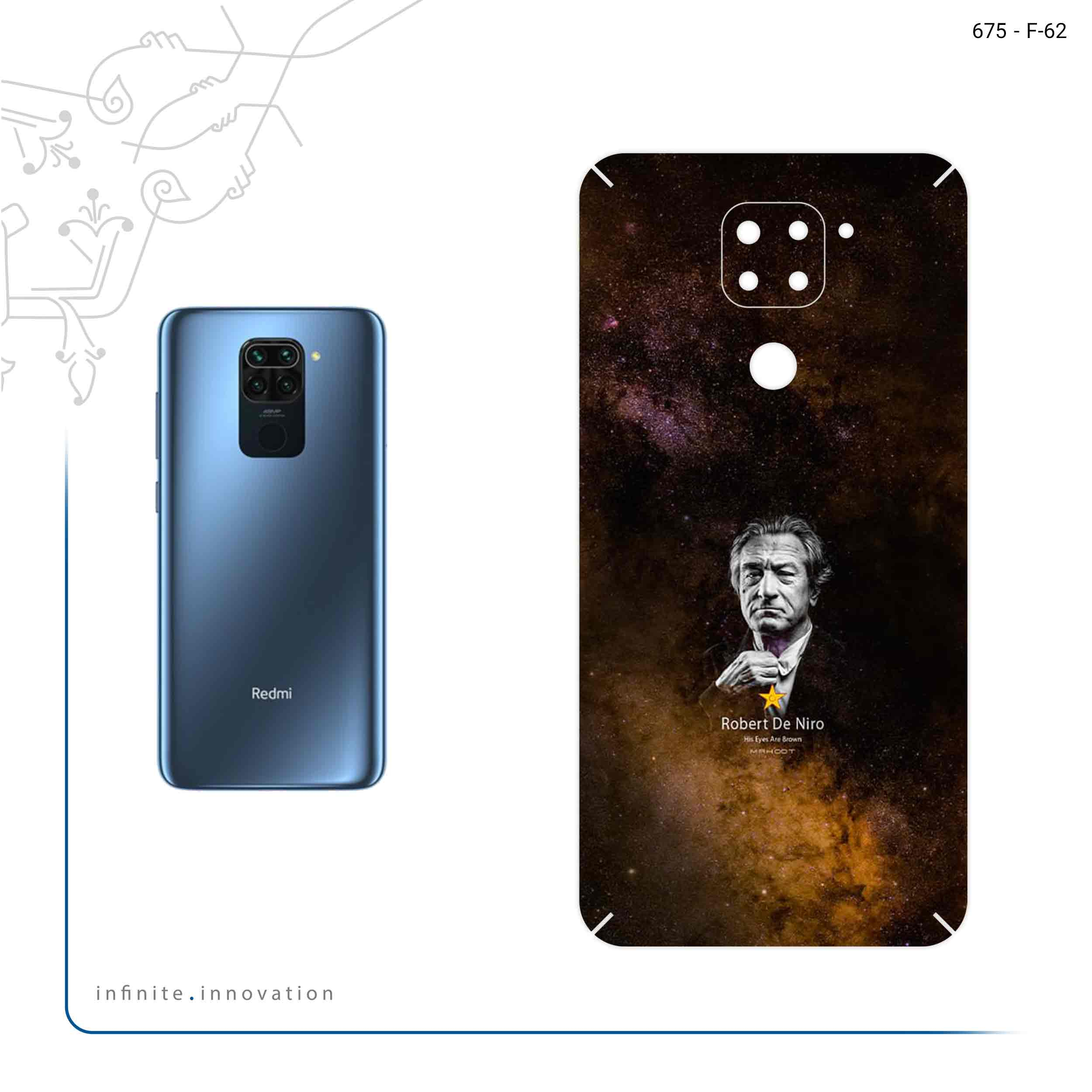 برچسب پوششی ماهوت مدل Robert De Niro مناسب برای گوشی موبایل شیائومی Redmi 10X