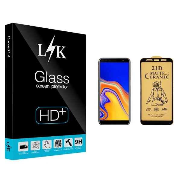 محافظ صفحه نمایش سرامیکی ال کی مدل +LITE مناسب برای گوشی موبایل سامسونگ Galaxy J4 Plus