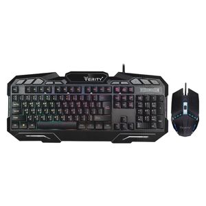 نقد و بررسی کیبورد و ماوس گیمینگ وریتی مدل V-KB6126GCW، سوییچ ممبران، Full-Size، نورپردازی LED RGB توسط خریداران