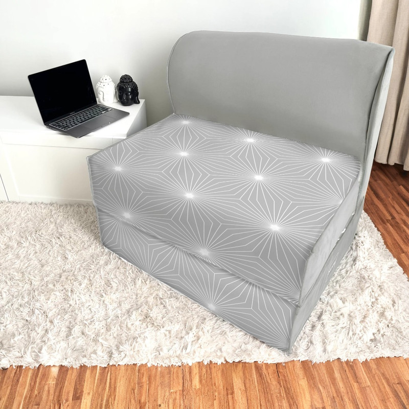 مبل تختخواب شو یک نفره نوپه هوم مدل پترن هندسی P1024