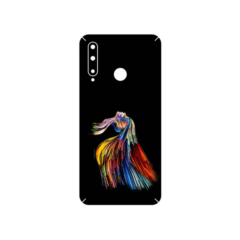 برچسب پوششی ماهوت مدل Rainbow Hair Digital Art مناسب برای گوشی موبایل آنر 20 Lite