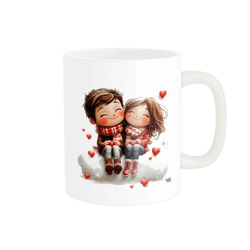 ماگ پاد آفرین مدل فانتزی طرح قلب عشق love عاشقانه کادو کد p12026