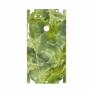 MAHOOT Green Crystal Marble-FullSkin Cover Sticker for Motorola Moto E6 Plus