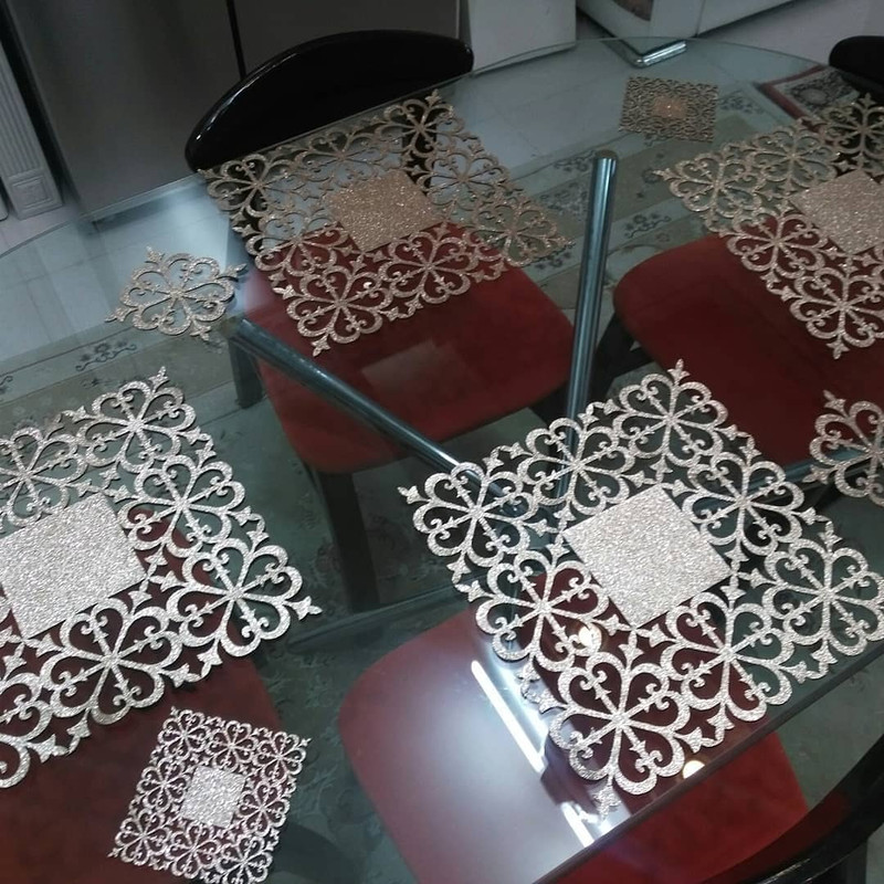 رومیزی طرح نیلوفر کد 22cm رومیزی طرح نیلوفر کد 22cm