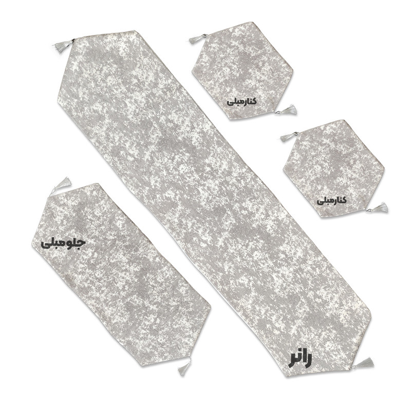 ست رومیزی 4تکه مدل پتینه کد PT100