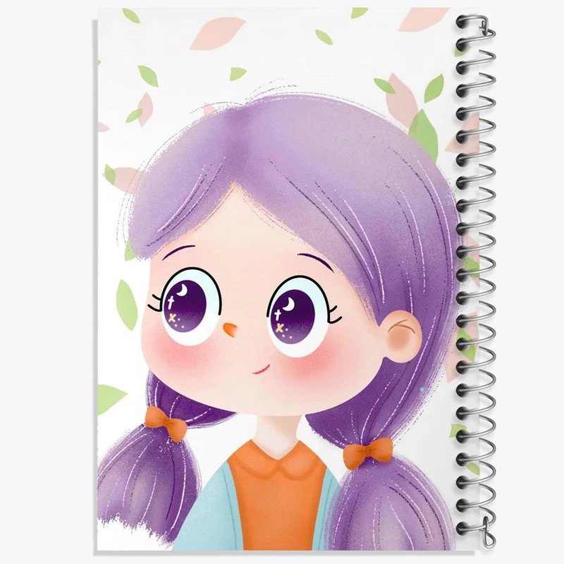 دفتر نقاشی 50 برگ خندالو مدل دخترانه فانتزی کد 25717