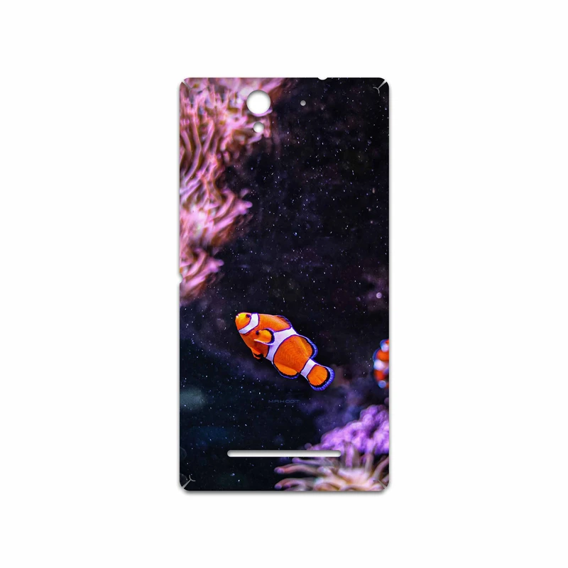 برچسب پوششی ماهوت مدل Clownfish مناسب برای گوشی موبایل سونی Xperia C3 Dual