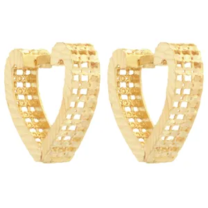 گوشواره طلا 18 عیار زنانه طلای مستجابی مدل قلب کد 87