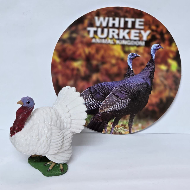 فیگور ناب سل مدل بوقلمون کد WHITE TURKEY NAAB024 ارتفاع 5 سانتی متر