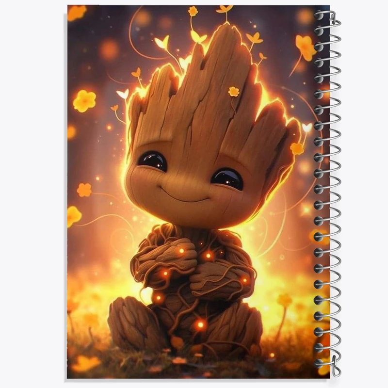 دفتر مشق 100 برگ خندالو طرح گروت (Groot) کد N1851