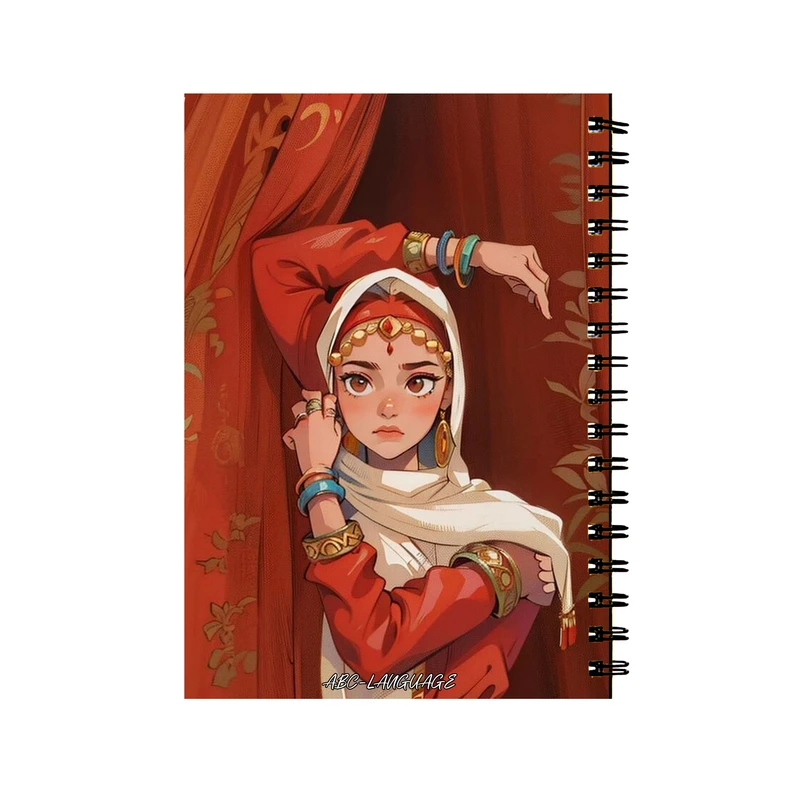 دفتر زبان 50 برگ طرح دختر صحرایی کد 3787