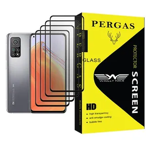 Waily Nice Pergas Glass MIX004 Screen Protector For Xiaomi Mi 10T 5G Pack Of 4