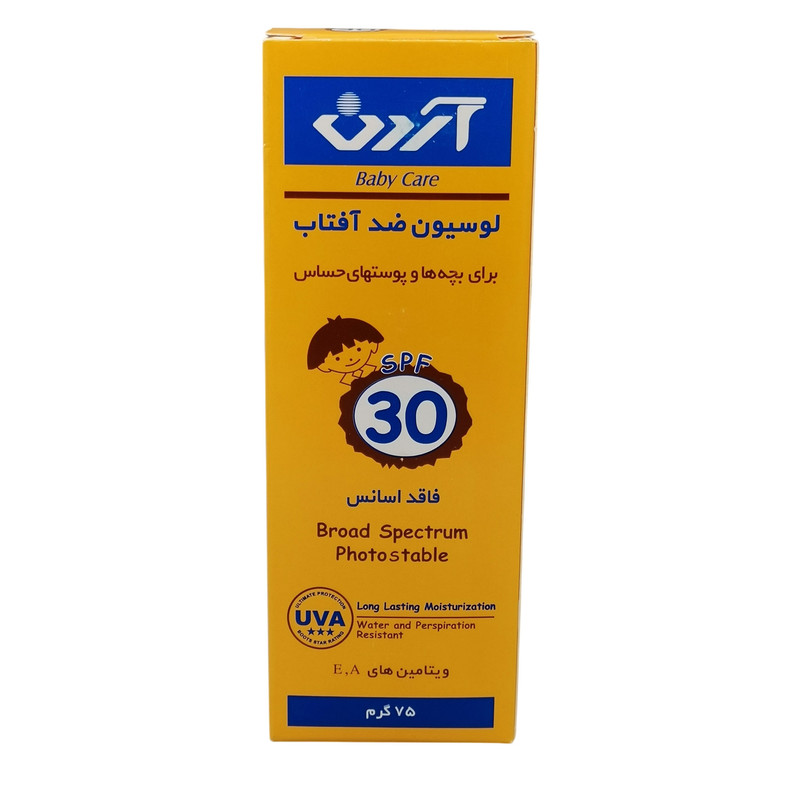 لوسیون ضد آفتاب بچه آردن مدل SPF 30 حجم 75 میلی لیتر مجموعه چهار عددی