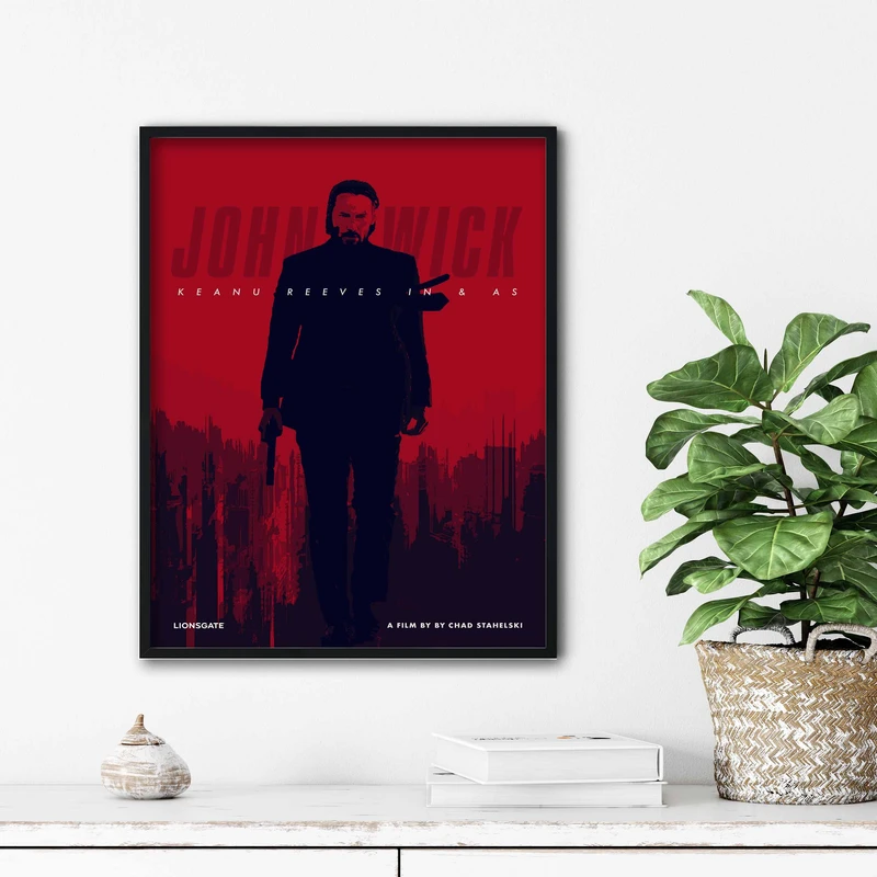 تابلو آتریسا طرح پوستر فیلم  john wick مدل ATm325