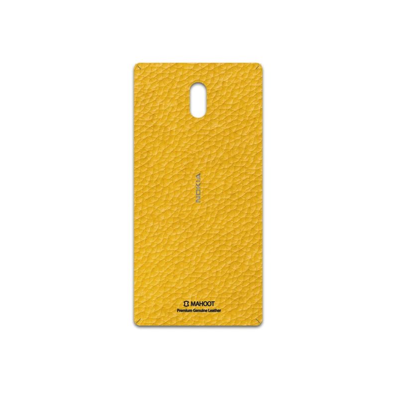 برچسب پوششی ماهوت مدل Mustard-Leather مناسب برای گوشی موبایل نوکیا 3