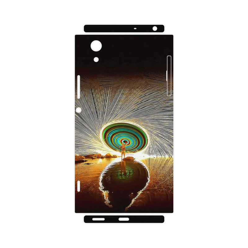 برچسب پوششی ماهوت مدل Night Light Fountain-FullSkin مناسب برای گوشی موبایل سونی Xperia XA1