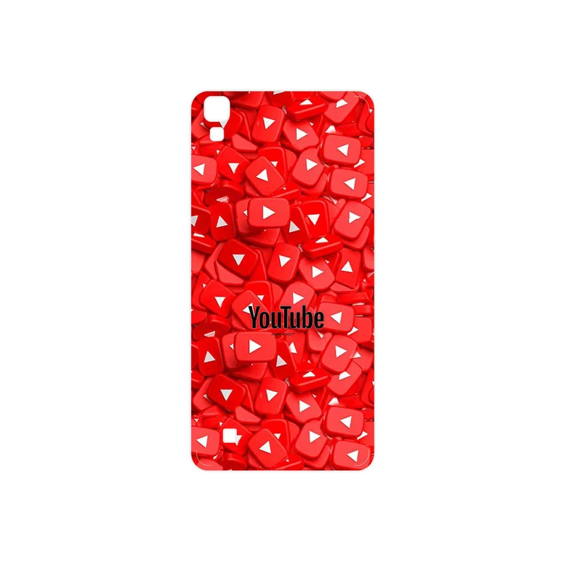 برچسب پوششی ماهوت مدل Youtube مناسب برای گوشی موبایل ال جی X Power