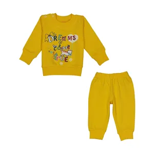 ست سویشرت و شلوار نوزادی دخترانه آدمک مدل 2171232-16