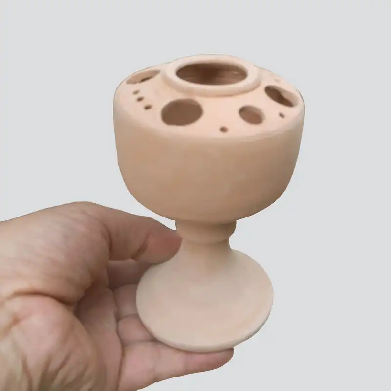 قلمدان سفالی خام مدل پایه دار کدQLM-1