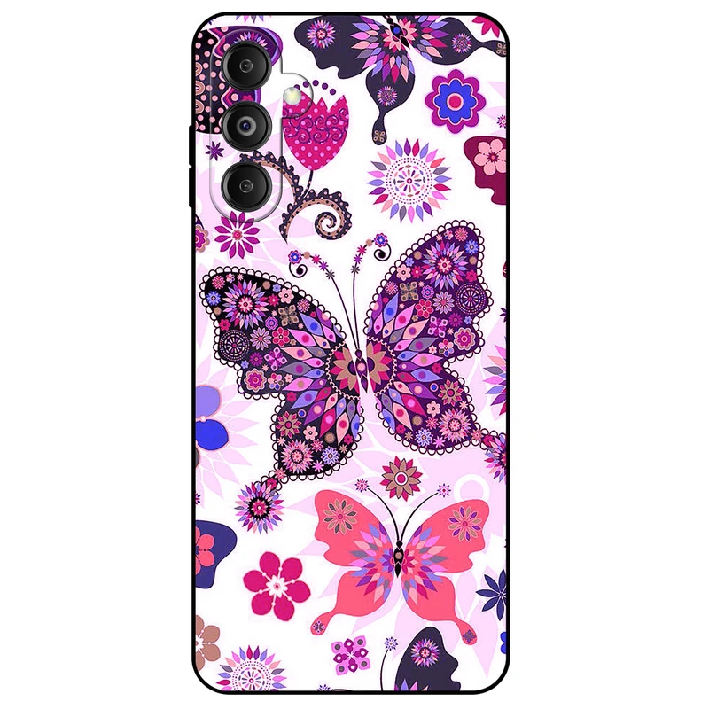 کاور مگافون طرح پروانه مدل 6356 مناسب برای گوشی موبایل سامسونگ Galaxy M14 5G       