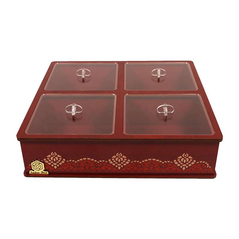   جعبه پذیرایی صدراباکس مدل آجیلی کد SBlux004zr