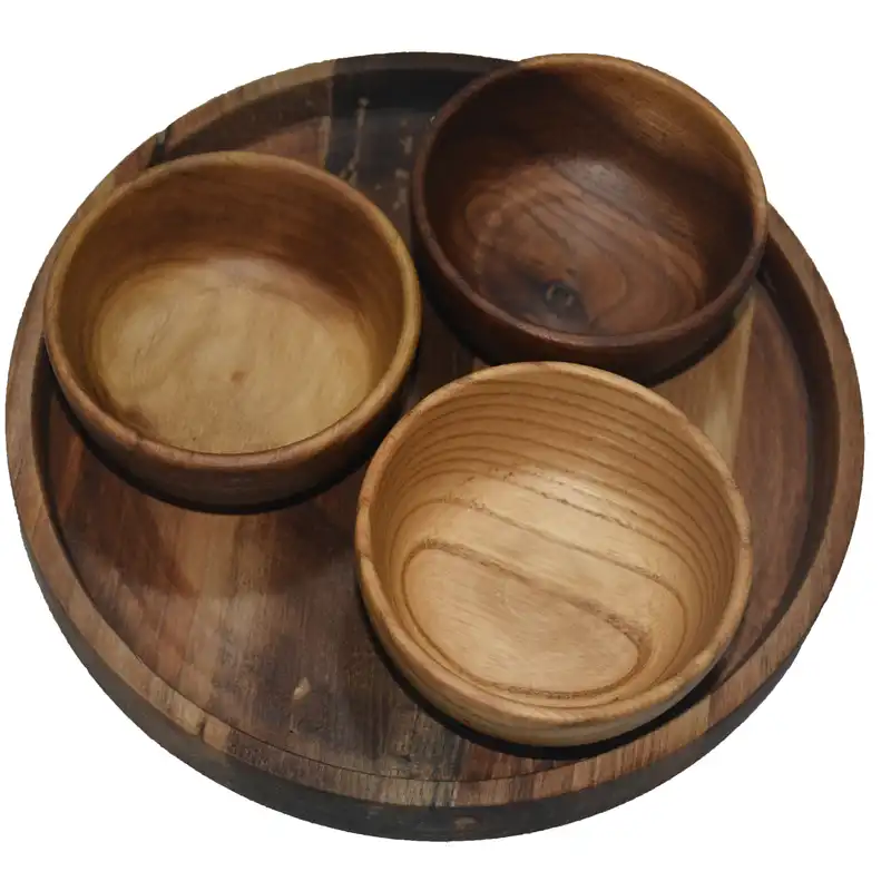 کاسه چوبی مدل S25k3 مجموعه 4 عددی
