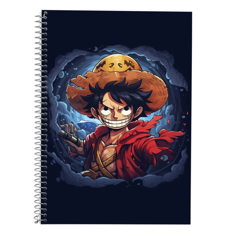 دفتر زبان 50 برگ مدوپد مدل دوخط طرح وان پیس One Piece کد DF11529