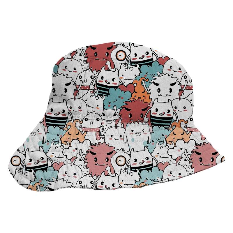 کلاه باکت بچگانه مدل صورتک