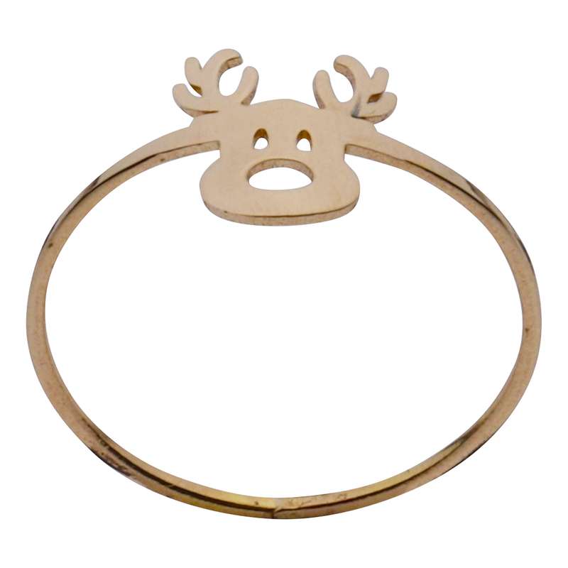 انگشتر طلا 18 عیار دخترانه مایا ماهک مدل MR1123 طرح گوزن انگشتر طلا 18 عیار دخترانه مایا ماهک مدل MR1123 طرح گوزن