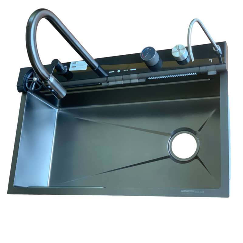 سینک ظرفشویی استیل مدل پيانويى ٧ كليد توكار