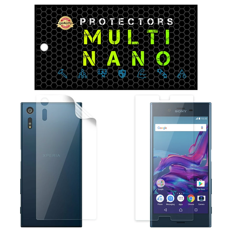 محافظ صفحه نمایش مولتی نانو مدل X-SFT مناسب برای گوشی موبایل سونی Xperia XZ به همراه محافظ پشت گوشی