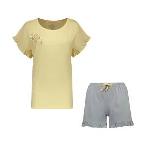 ست تی شرت و شلوارک زنانه ناربن مدل 1521527-19