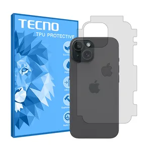 Tecno HyGEL model transparent phone back protector suitable for Apple iPhone 15 Plus mobile phone