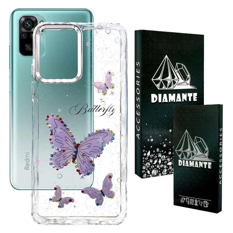 کاور دیامانته مدل Butterfly Bk مناسب برای گوشی موبایل شیائومی Redmi Note 10s