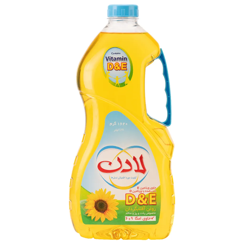 روغن مایع آفتابگردان حاوی ویتامین دی و ای لادن - 1.8 لیتر