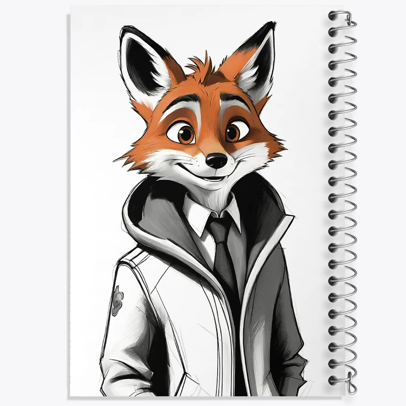 دفتر نقاشی 50 برگ خندالو طرح نیک وایلد زوتوپیا کد N3375