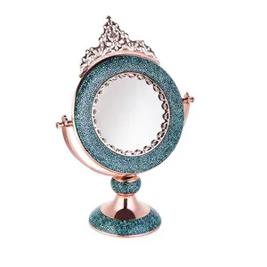 آینه فیروزه کوبی طرح تاج دار کد 4569