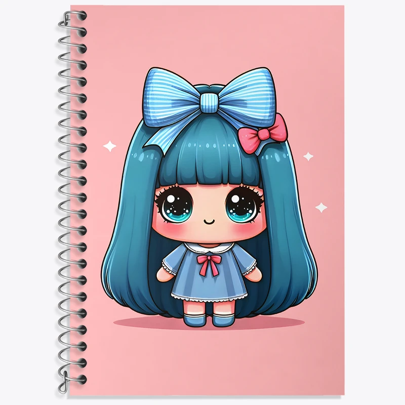 دفتر لغت 50 برگ خندالو طرح دخترانه کیوت کد N5977