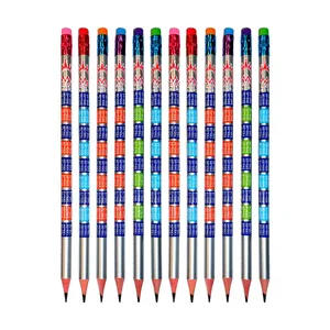 مداد مشکی ام کیو با درجه سختی HB مدل Metalic کد H53 بسته 12 عددی
