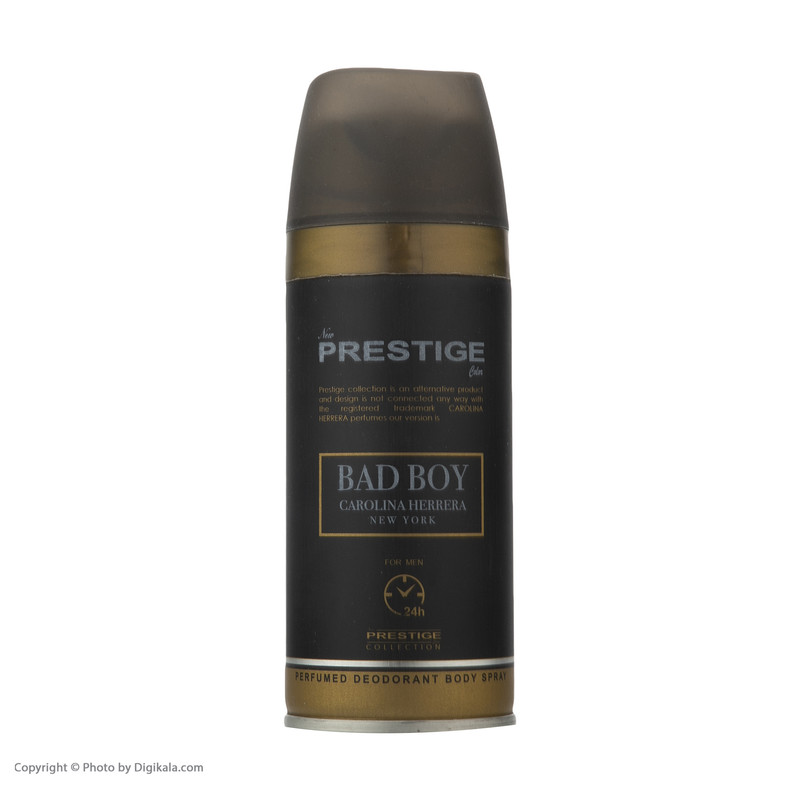 اسپری بدن مردانه نیو پرستیژ کالر مدل Bad Boy حجم 150 میلی لیتر